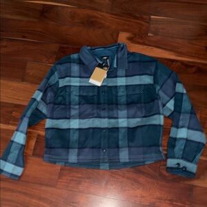The North Face Teal Plaid Shirt